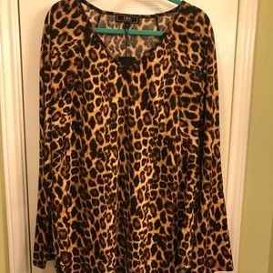 Ladies leopard tunic